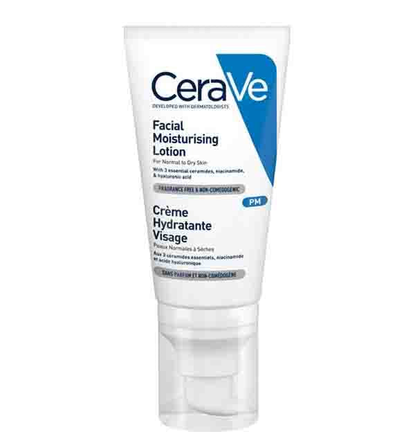 Cerave Pm Facial Moisturizing Lotion Night Cream With Hyaluronic Acid , 3 Essential Ceramides And Niacinamide 52ml .