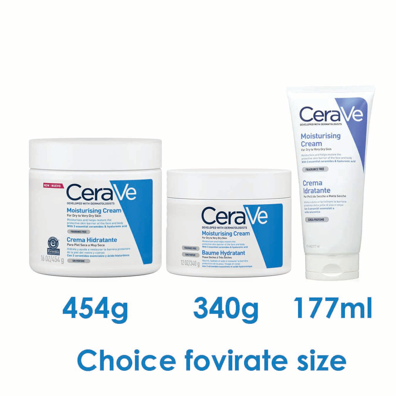 Cerave Moisturizing Cream For Dry to Very Dry Skin .