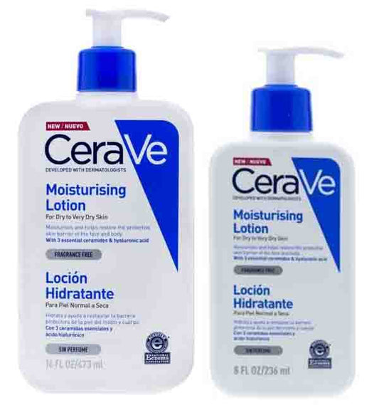 Cerave Moisturizing Lotion For Dry To Very Dry Skin With 3 Essential Ceramides and Hyaluronic Acid .
