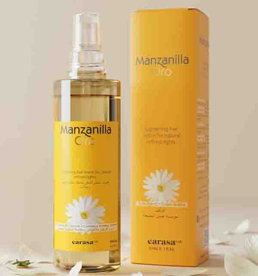 Manzanilla Oro Lightening Hair Lotion Spray 180 ml .