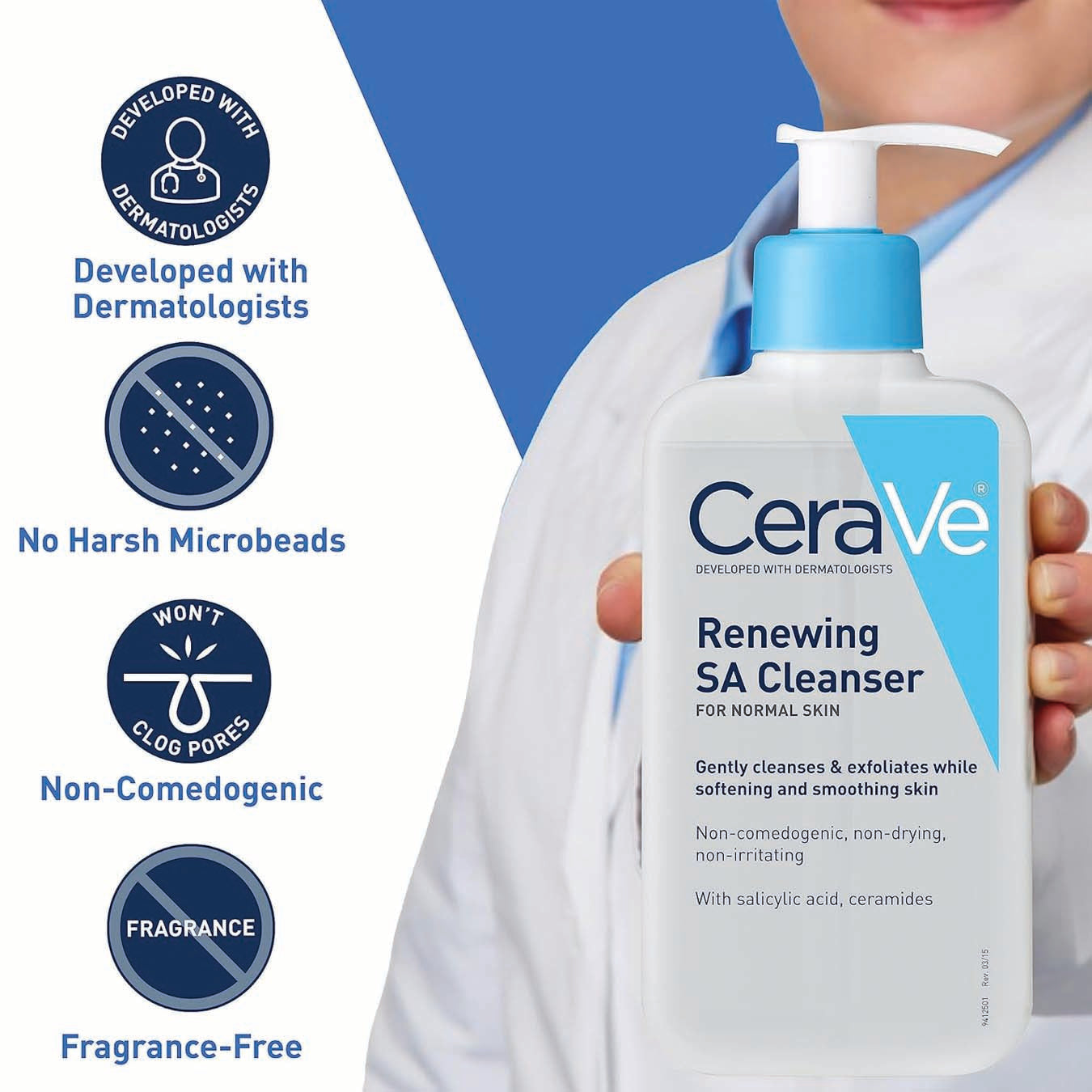 Cerave Smoothing and Renewing SA (Salicylic) Cleanser .