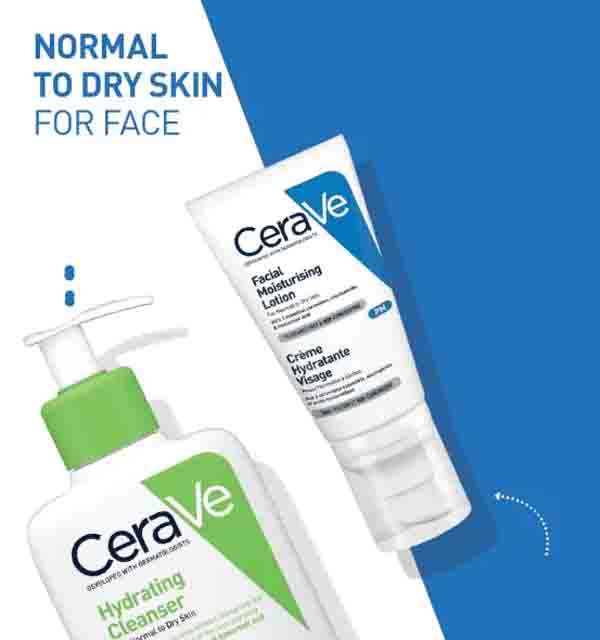 Cerave Pm Facial Moisturizing Lotion Night Cream With Hyaluronic Acid , 3 Essential Ceramides And Niacinamide 52ml .